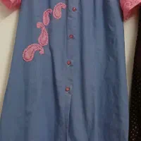 پیراهن های گیپور  دخترانه و آبی نخی