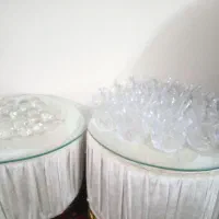 لاله لوستر و توپ های کریستالی