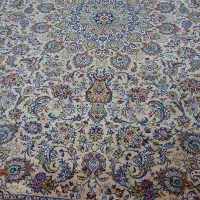 فرش 12 متری دستبافت گل ابریشم کاشان
