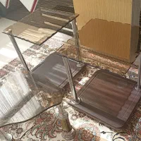 میز عسلی شیشه ای 3 عدد|مبلمان خانگی و میز عسلی|قائن, |دیوار