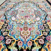 فرش (جفت دو ذرعی) سالاری کف ابریشم تبریز نو|فرش|تهران, ونک|دیوار