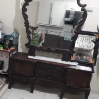 آینه وکنسول کامل چوب کار دست سالم