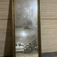آینه قدی با قاب طلایی قهوه ای