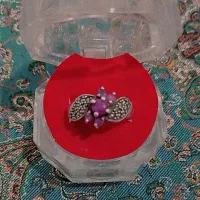 انگشتر نقره نگین یاقوت