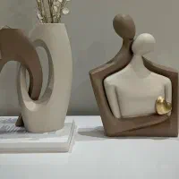 ست دکوری سه تیکه گلدان و دکوری آغوش