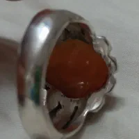 انگشترنقره عقیق خطی اصل یمنی اصل رکاب اشکی جوندار|جواهرات|قم, نیروگاه|دیوار