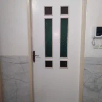 شش لنگه درب چوبی باشیشه رنگی