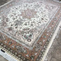 (فرش فرزین)فرش۱۲متری دستباف،نقشه نوین فر،گل ابریشم|فرش|تبریز, |دیوار