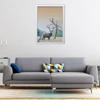 تابلو نقاشی رنگ روغن گوزن