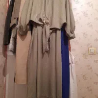 مانتو  دو تیکه سارافون با پیراهن رویه