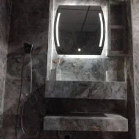 روشویی سرامیکی مدرن مدل دیواری طرح ماربل|لوازم سرویس بهداشتی|همدان, |دیوار