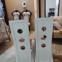 میز وصندلی غذاخوری چوبی ۶ نفره.