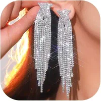 گوشواره نگینی تنیسی|بدلیجات|قزوین, |دیوار