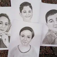 تابلو نقاشی سیاهقلم، رنگ روغن ...|تابلو، نقاشی، عکس|کرمان, |دیوار