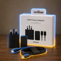 شارژر اصلی سامسونگ 45W + کابل USB-C(سوپر فست شارژ)
