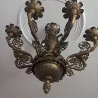 لوستر برنجی جام‌زرین