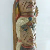 مجسمه چوبی سرخپوست ۵۰ سانتی|مجسمه، تندیس، ماکت|تهران, نعمت‌آباد|دیوار