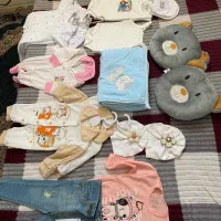 لباس نوزادی دوقلو دخترانه