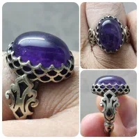 انگشتر سنگ اصل ( نقره روس)