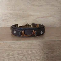 دستبند چرم طبیعی