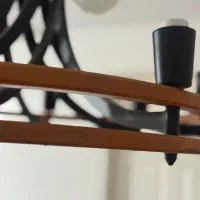 لوستر چوبیمدرن،تلفیق چوب وفلز|لوستر و چراغ آویز|تبریز, |دیوار