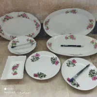 ظروف گلسرخی قدیمی|کلکسیون اشیاء عتیقه|محمودآباد, |دیوار