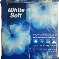 دستمال ۸تایی ۲۵۰برگ وایت سافت
