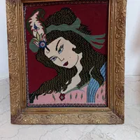 تابلو فرش دستباف کرکی