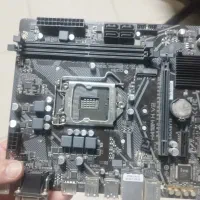 مادربورد h410 m.h  به همراه cpu نسل ۱۰ . درحد نو