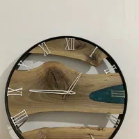 ساعت دیواری مینیمال چوبی