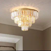 لوستر الماس. کریستالی مدل تینا دایره. AC light|لوستر و چراغ آویز|تهران, سنگلج (شاپور)|دیوار