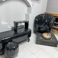 فروش کل دکور سالن زیبایی میز صندلی پاف|آرایشگاه و سالن‌های زیبایی|شیراز, فرهنگ شهر|دیوار