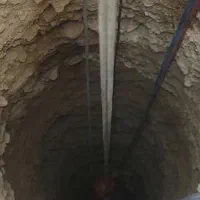 چاه کن مقنی با ۲۵ سال سابقه کاری