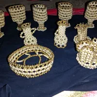 سرویس چایخوری مونجوق دوزی مروارید دوزی ناب