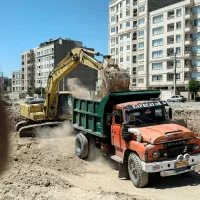 لودرکامیون‌حمل‌ماسه‌نخاله‌وخاک‌مینی‌بیل‌بابکت‌