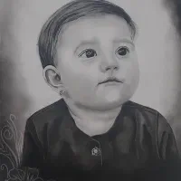 نقاشی سیاه قلم|تابلو، نقاشی، عکس|رفسنجان, |دیوار