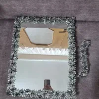 آینه  شمعدون  جنس سرب