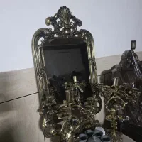 اینه شمعدان برنجی