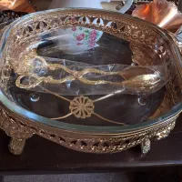 سوفله خوری نوطلایی نوکارتن داره مناسب جهیزیه