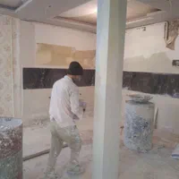 گچکارگچ کارنمزدگی نصب دیوارگچی خورده کاری لکه گیری|خدمات پیشه و مهارت|مشهد, امام خمینی|دیوار