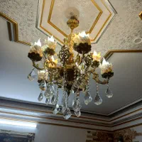 لوستر برنجی ۵ شاخه