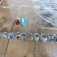 انگشتر دست‌ساز نقره