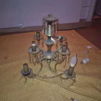 لوستر قدیمی چهار شاخه هشت عددلامپ