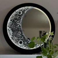 تابلو ماه دریا هدیه کادو دکوری اتاق خواب خاص ویژه|تابلو، نقاشی، عکس|اصفهان, باغ دریاچه|دیوار
