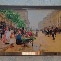 تابلو مخمل فرانسوی آینه ای