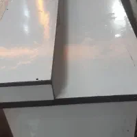 با سلا دوعدد میز حساب تمام ام دی اف سفید درحد نو