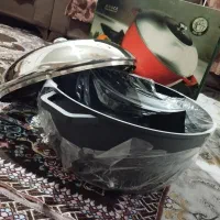 قابلمه تفلون کاملا نو با جعبه|ظروف پختوپز|رشت, رودبارتان|دیوار