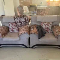 دو دست مبلمان راحتی۴نفره و ۷نفره پذیرایی و میز|مبلمان خانگی و میز عسلی|رودبار, |دیوار