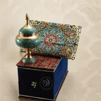 پک هدیه صنایع دستی شکلات خوری مس وترمه اعلا و جعبه