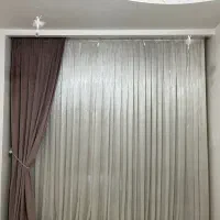 پرده حریر ساتن پتینه